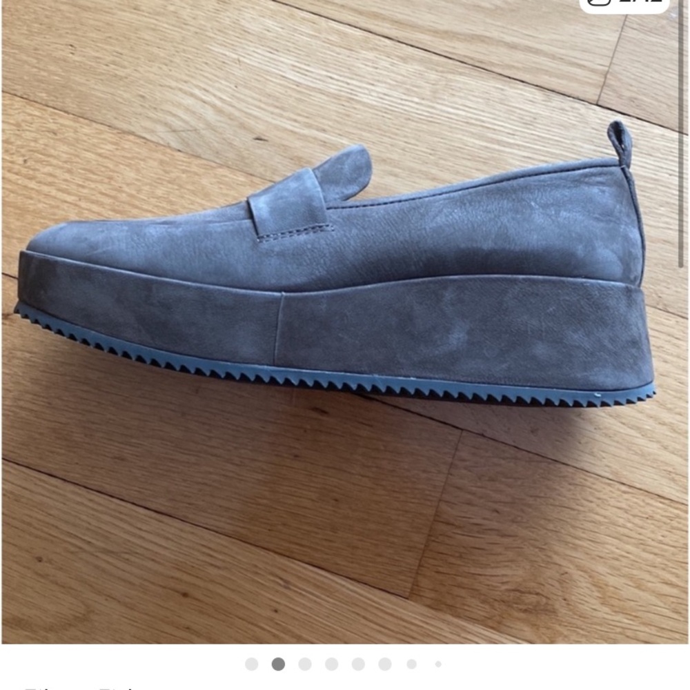 Eileen Fisher Womens State Slip on Suede Leather wedge shoes.